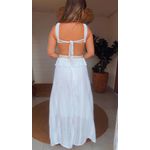 Vestido Mirela Franja Branco