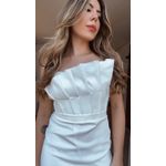 Vestido Tomara Que Caia Concha Branco