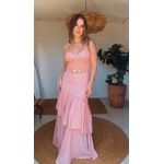 Vestido Estela Chiclé Rose
