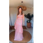 Vestido Estela Chiclé Rose