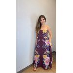 Vestido Longo Jardim Delicado Estampado