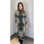 Vestido Midi Gráfico Mistico Estampado