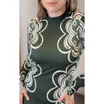 Vestido Midi Gráfico Mistico Estampado