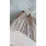 Vestido Ombro Só Franja Nude