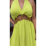 Vestido Midi Lorena Verde Lima