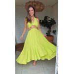 Vestido Midi Lorena Verde Lima