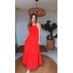 Vestido Maria Lastex Vermelha