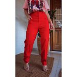 Calça Recorte Bolso Vermelha