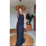 Vestido Frente Única Chiclé Preto