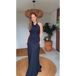 Vestido Frente Única Chiclé Preto