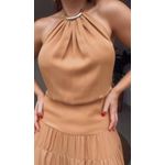 Vestido Jammy Chiclé Bege 