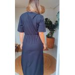 Vestido Tshirt Amarração Preto