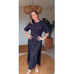 Vestido Tshirt Amarração Preto