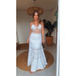 Conjunto Top E Saia Lease Branco