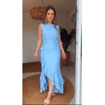 Vestido Midi René Azul Claro