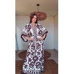 Vestido Longo Floral Arabesco Estampado