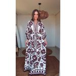 Vestido Longo Floral Arabesco Estampado