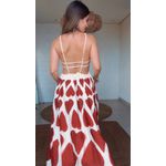 Vestido Maxi Coração Estampado
