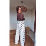 Calça Alfaiataria Poá Estampado