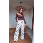 Calça Alfaiataria Poá Estampado
