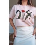 Tshirt Fit Farm Rio Rosa Estampado