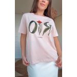 Tshirt Fit Farm Rio Rosa Estampado