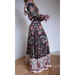 Saia Evase Jardim Maravilhoso Estampado