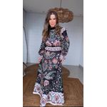 Saia Evase Jardim Maravilhoso Estampado