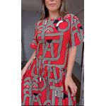 Vestido Recorte Logotuca Estampado