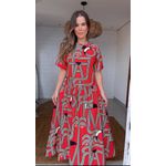 Vestido Recorte Logotuca Estampado
