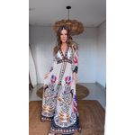 Vestido Longo Tapete De Arara Estampado