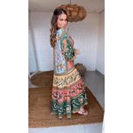 Vestido Longo Naipe Animal Estampado