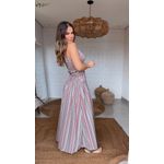 Vestido Lastex Listra Pipa Estampado