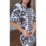 Vestido Tshirt Mg Fofa Floral Arabesque Estampado