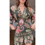 Vestido Curto Floral Delhi Estampado
