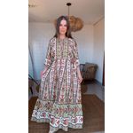 Vestido Cropped Tapete De Cor Estampado