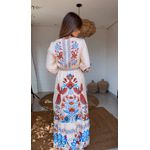 Vestido Cropped Sonho De Mar Estampado