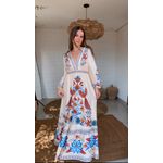 Vestido Cropped Sonho De Mar Estampado