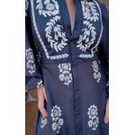 Vestido Bordado Borbolina Estampado