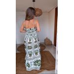 Vestido Barrado Mari Galão Estampado