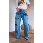 Calça Cargo Bag Jeans