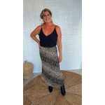 Blusa Alça Seda Crepe Preto