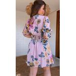 Vestido Curto Jardim Delicado Estampado