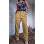 Calça Cenoura Alfaiataria Amarelo