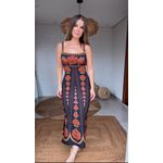 Vestido Midi Madalena Estampado