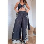 Calça Reta Georgia Estampado