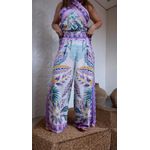 Calça Reta Tapete De Tucano Estampado