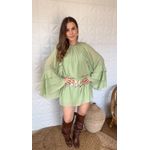 Vestido Joyce Chiclé Verde Menta