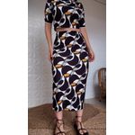 Saia Midi Copatucano Estampado