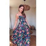 Vestido Cropped Voo Dos Passaros Estampado